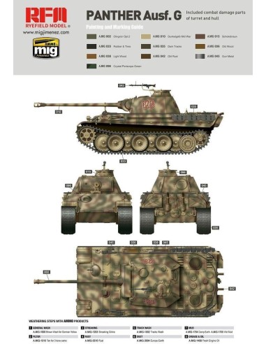 Panther Ausf.G with full interior & cut away parts 