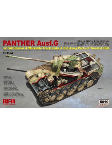 Panther Ausf.G with full interior & cut away parts 