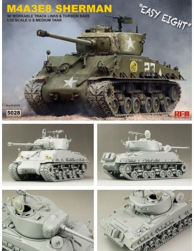 SHERMAN M4A3E8 W/Workable Track links 