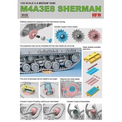 SHERMAN M4A3E8 W/Workable Track links  2
