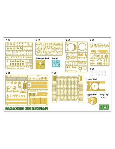 SHERMAN M4A3E8 W/Workable Track links 