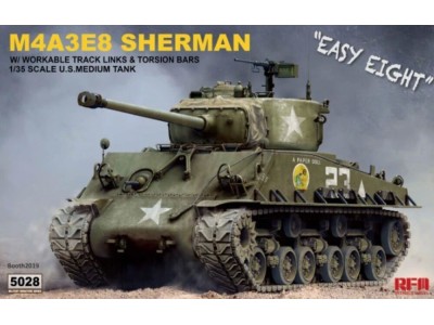 SHERMAN M4A3E8 W/Workable Track links 