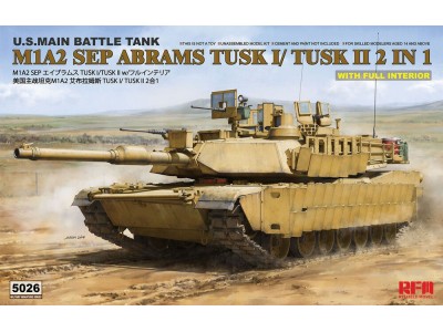 M1A2 TUSK I/ TUSK II WITH FULL INTERIOR 