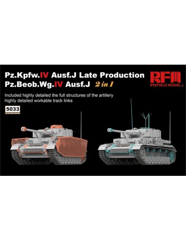 Pz.kpfw.IV Ausf.J late production /Pz.beob.wg.IV Ausf.J w/workable track links 