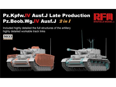 Pz.kpfw.IV Ausf.J late production /Pz.beob.wg.IV Ausf.J w/workable track links 