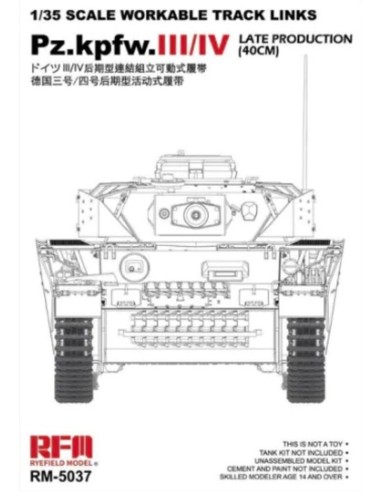 Workable track links for Pz.III/IV.late production (40cm) 
