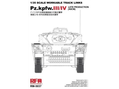 Workable track links for Pz.III/IV.late production (40cm) 