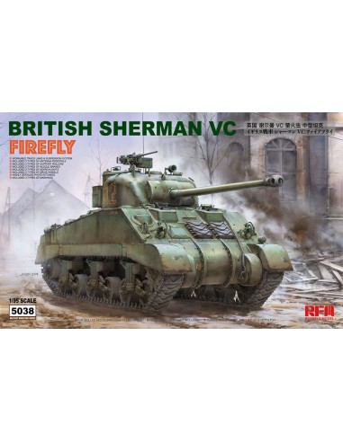 British Sherman vc firefly w/workable track links 