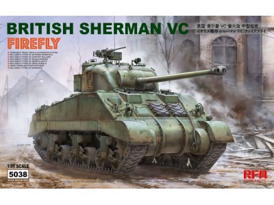 British Sherman vc firefly w/workable track links 