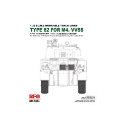 Workable track links for British Sherman VC Firefly, M3, M4A1, M4A4, M4 early 