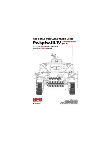 Workable track links for Pz.III/IV.early production (40cm) 