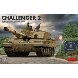 British main battle tank Challenger 2 w/workable track links 