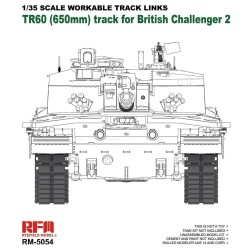 Workable track links for Challenger 2 
