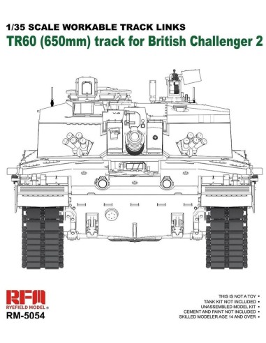 Workable track links for Challenger 2 