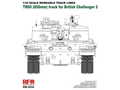 Workable track links for Challenger 2 