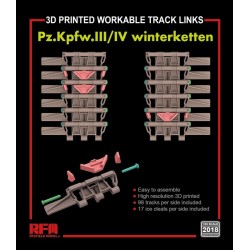 Workable track links for Pz.III/IV winterketten (3D printed ) 