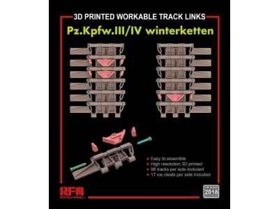 Workable track links for Pz.III/IV winterketten (3D printed ) 