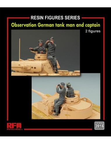 Observation German tank man and captain(2 resin figures) 
