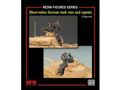 Observation German tank man and captain(2 resin figures) 