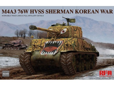M4A3 76w hvss Sherman Korean war 