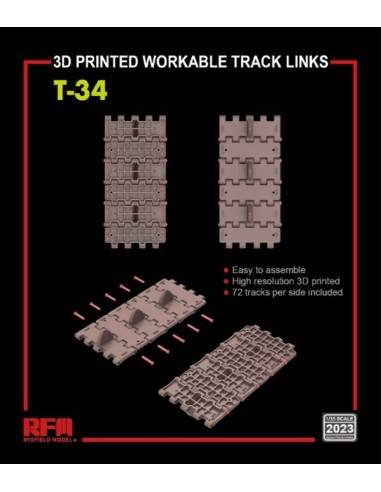 Workable track links for T-34 (3D printed ) 