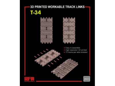 Workable track links for T-34 (3D printed ) 