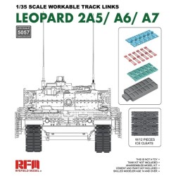 Workable track links for LEOPARD 2A5/A6/A7 