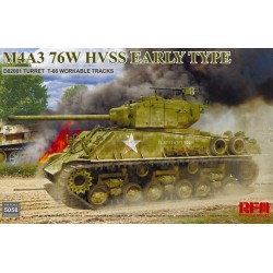 M4A3 76W HVSS Early type D82081 turret T-66 track 