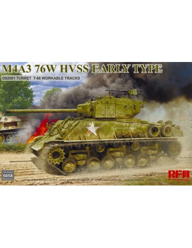 M4A3 76W HVSS Early type D82081 turret T-66 track 