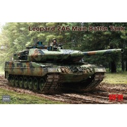 Leopard 2A6 Main Battle Tank with workabletrack links (without interior) 