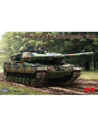 Leopard 2A6 Main Battle Tank with workabletrack links (without interior) 