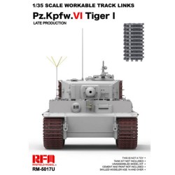 Workable track links for Tiger I late (New mould, upgraded version) 