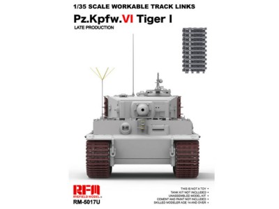 Workable track links for Tiger I late (New mould, upgraded version) 