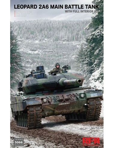 Leopard 2A6 Main Battle Tank with FULL INTERIOR 