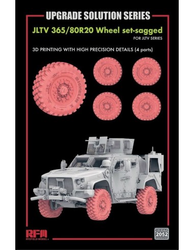 Wheel set-sagged for JLTV (3D printed?Total 4 wheels) 