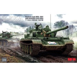 T-55A Medium Tank Mod. 1981 with Workable Tack Links 1/35 