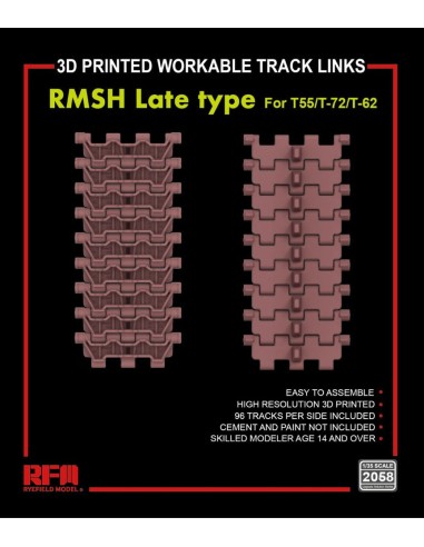 Workable Track Links RMSH Late Type for T-55/72/62 