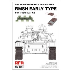 1/35 Scale Workable Track Links RMSH Early Type For T-55/72/62 