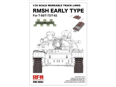 1/35 Scale Workable Track Links RMSH Early Type For T-55/72/62 