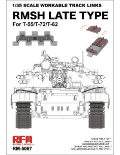 1/35 Scale Workable Track Links RMSH Late Type For T-55/72/62 