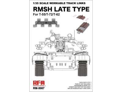 1/35 Scale Workable Track Links RMSH Late Type For T-55/72/62 