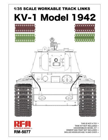 1/35 Scale Workable Track Links KV-1 Model 1942 