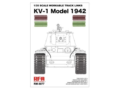 1/35 Scale Workable Track Links KV-1 Model 1942 