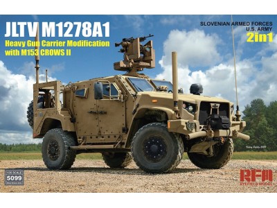 JLTV M1278A1 Heavy Gun Carrier Modification with M153 CROWS II 2 in 1 Slovenian Armed Forces U.S. Army 