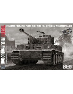 Tiger I Mid Production 2 in 1 w/Cutaway Parts & Full Interior 