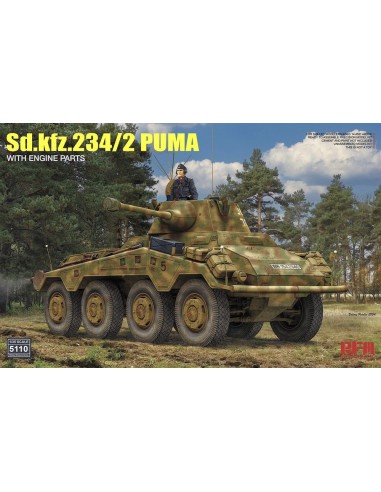 Sd.kfz 234/2 Puma w/ Engine Parts 
