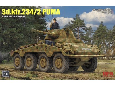 Sd.kfz 234/2 Puma w/ Engine Parts 