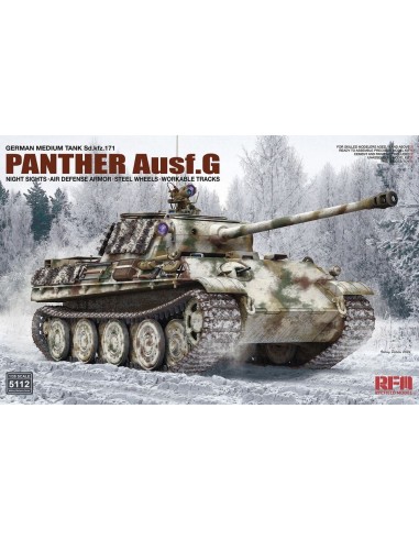 Panther Ausf. G w/ Night Sights, Air Defense Armor, Steel Wheels, Workable Tracks 