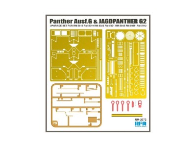 Upgrade Set For Panther Ausf.G & Jagdpanther G2 (for 5018, 5019, 5022, 5031, 5045, 5089, 5112) 