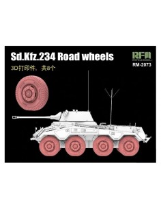 Sd.Kfz. 234 Road Wheels 3D Printed (8 pcs.) 